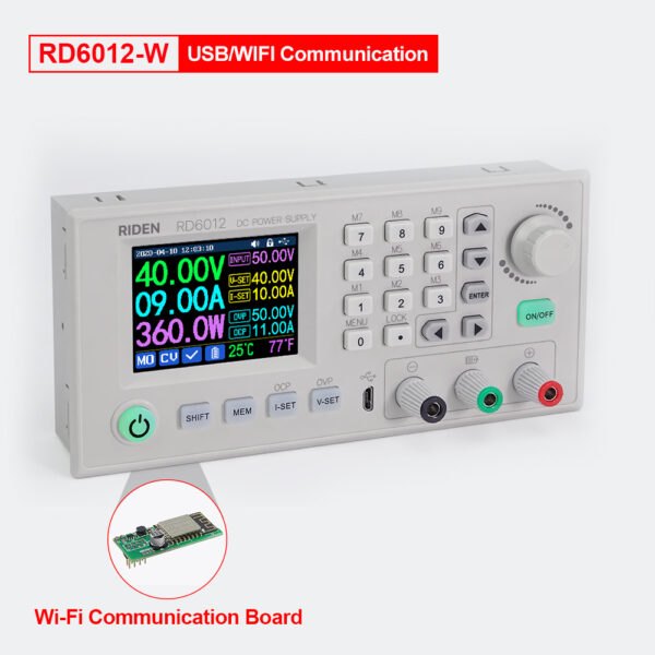 RD6012 RD6012W USB WiFi DC-DC Voltage Current Step Down Power Supply Module Buck Voltage Converter Voltmeter 60V 12A