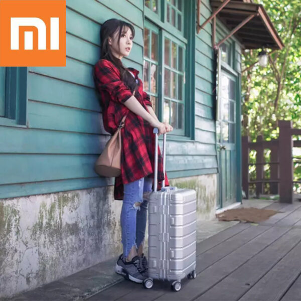 Original Xiaomi 20inch Travel Suitcase Men Women Business Trunk 31L Aluminum Alloy TSA Lock Spinner Wheel Carry On Luggage Case